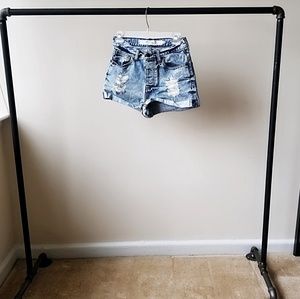 Brandy Melville distressed jean shorts